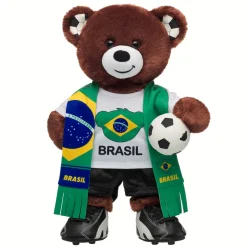 Let's Goal Bear Brazil Soccer Gift Set