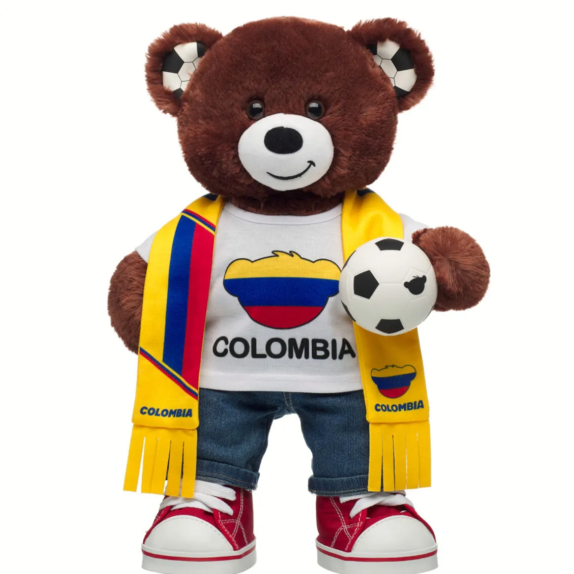 Let's Goal Bear Colombia Soccer Gift Set