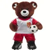 Let's Goal Bear Red Soccer Uniform Gift Set