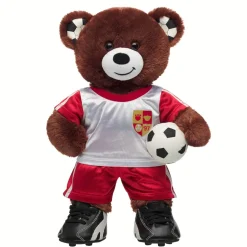Let's Goal Bear Red Soccer Uniform Gift Set