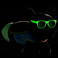 Lightning Bug Stuffed Animal Glow in the Dark Gift Set with Sunglasses