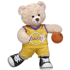 Los Angeles Lakers Happy Hugs Teddy Bear Basketball Gift Set