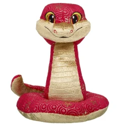Lunar New Year Red and Gold Snake Stuffed Animal