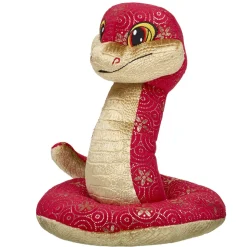 Lunar New Year Red and Gold Snake Stuffed Animal