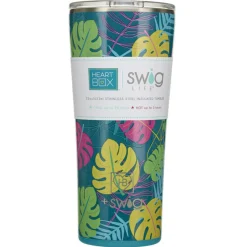22 oz. Swig Life Palm Leaf Insulated Tumbler