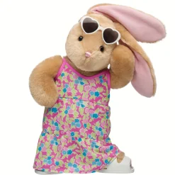 Pawlette™ Bunny Plush Floral Maxi Dress Gift Set