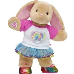 Pawlette™ Bunny Plush Rainbow Sequin Tutu Gift Set