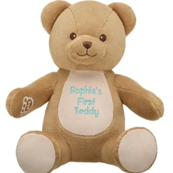 Personalized Embroidered Baby Brown Teddy Bear