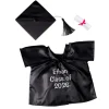 Personalized Embroidered Black Graduation Set 4 pc