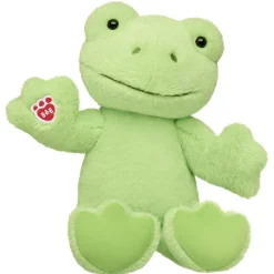 Personalized Embroidered Spring Green Frog Stuffed Animal