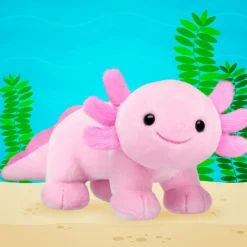Pink Axolotl Stuffed Animal