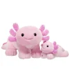 Pink Axolotl Stuffed Animal & Build-A-Bear Mini Beans® Gift Set