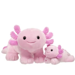 Pink Axolotl Stuffed Animal & Build-A-Bear Mini Beans® Gift Set
