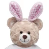 Pink Gingham Bunny Ears Headband
