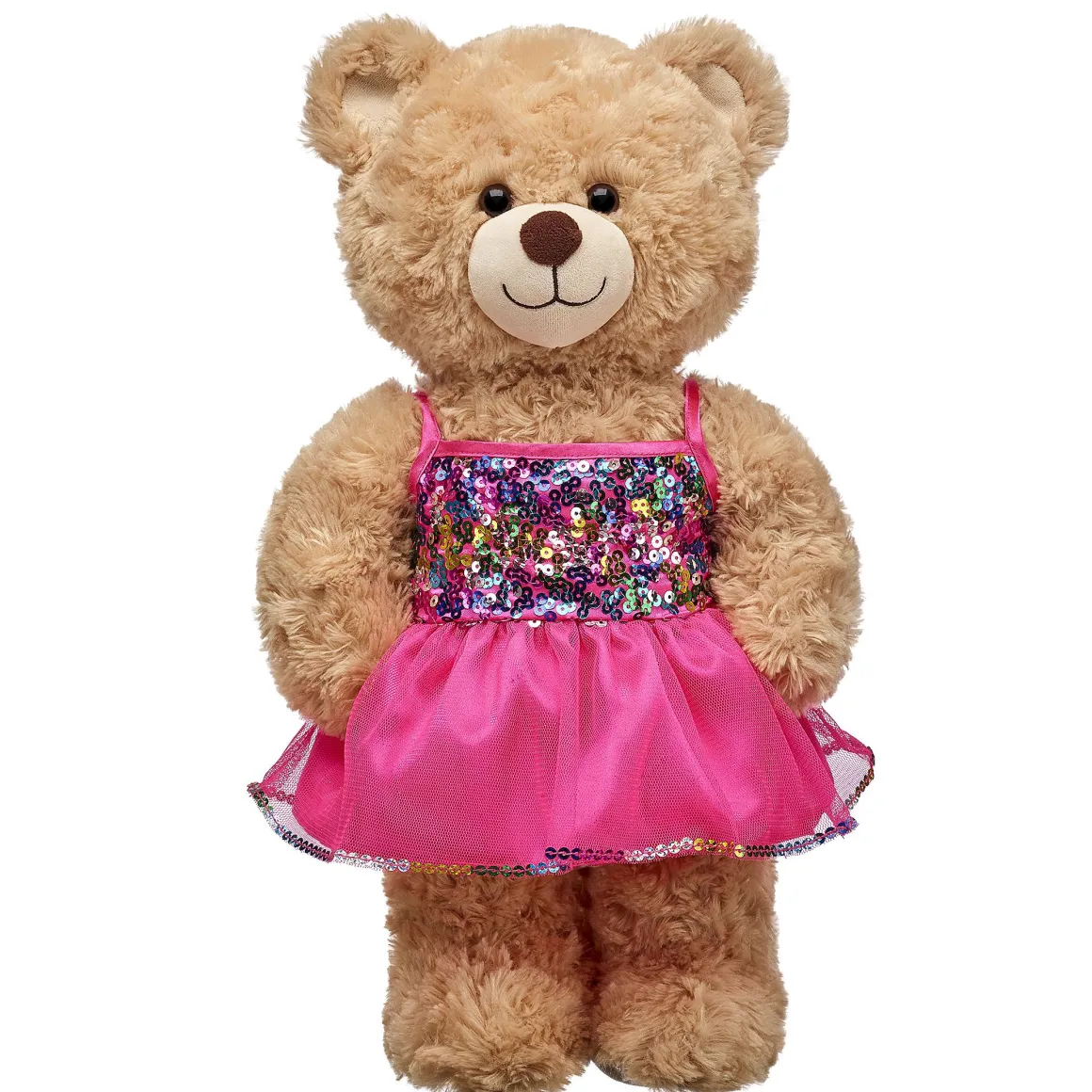 Pink Rainbow Sequins Dress