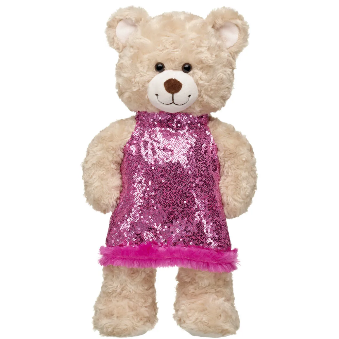 Pink Sequin Halter Dress