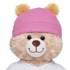 Pink Waffle Knit Beanie