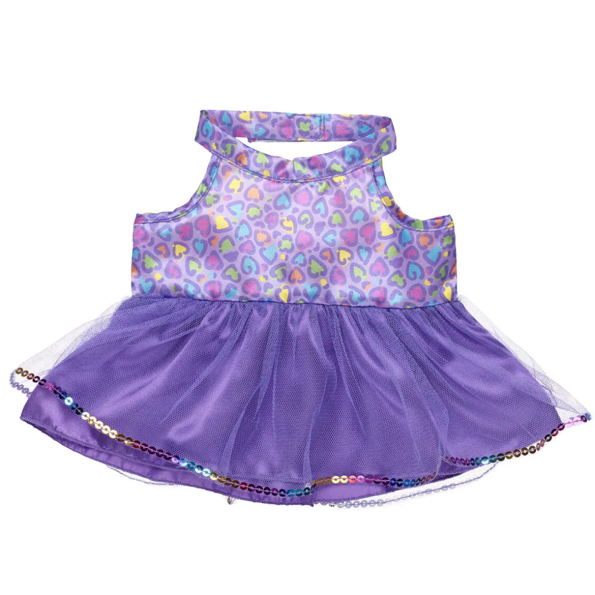 Rainbow Leopard Print Dress