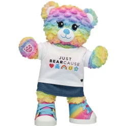 Rainbow Party Teddy Bear "Just Bearcause" Gift Set