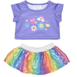 Rainbow Smiles Skirt Outfit