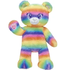 Rainbow Stripes Teddy Bear