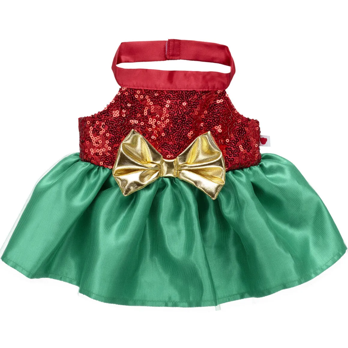 Red and Green Sequin Dress
