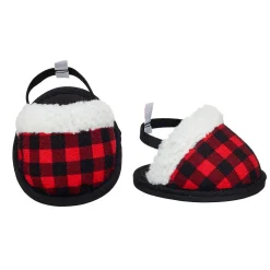 Red Buffalo Check Slippers