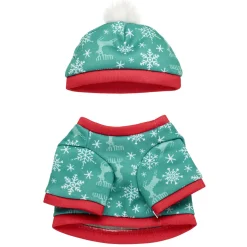 Red & Green Sweater with Hat