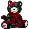 Red Rose Kitty Stuffed Animal with Red Velvet Gifting Bow