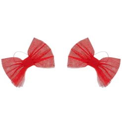Red Sparkle Bows 2 pc.