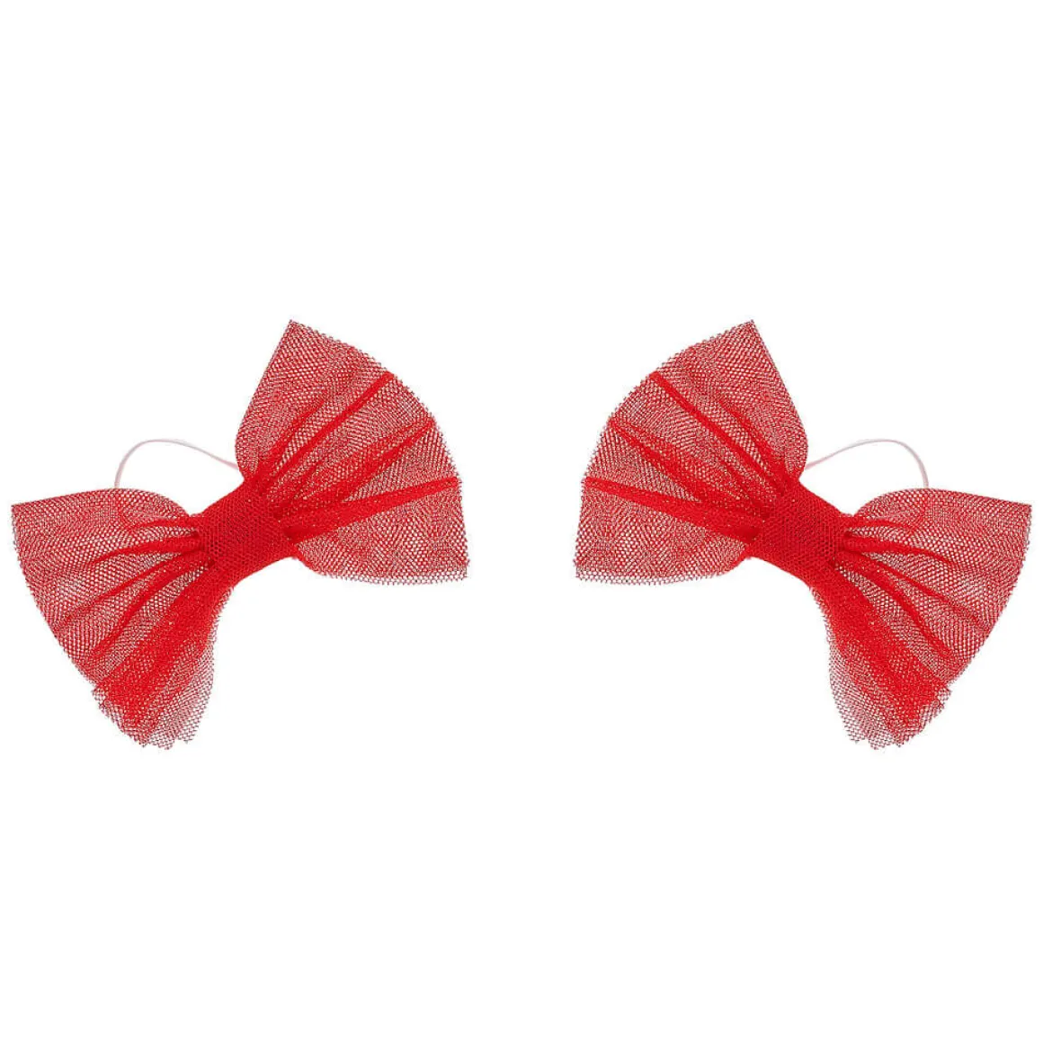 Red Sparkle Bows 2 pc.