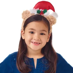 Santa Hat Bear Headband for Kids
