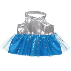 Silver and Blue Dress
