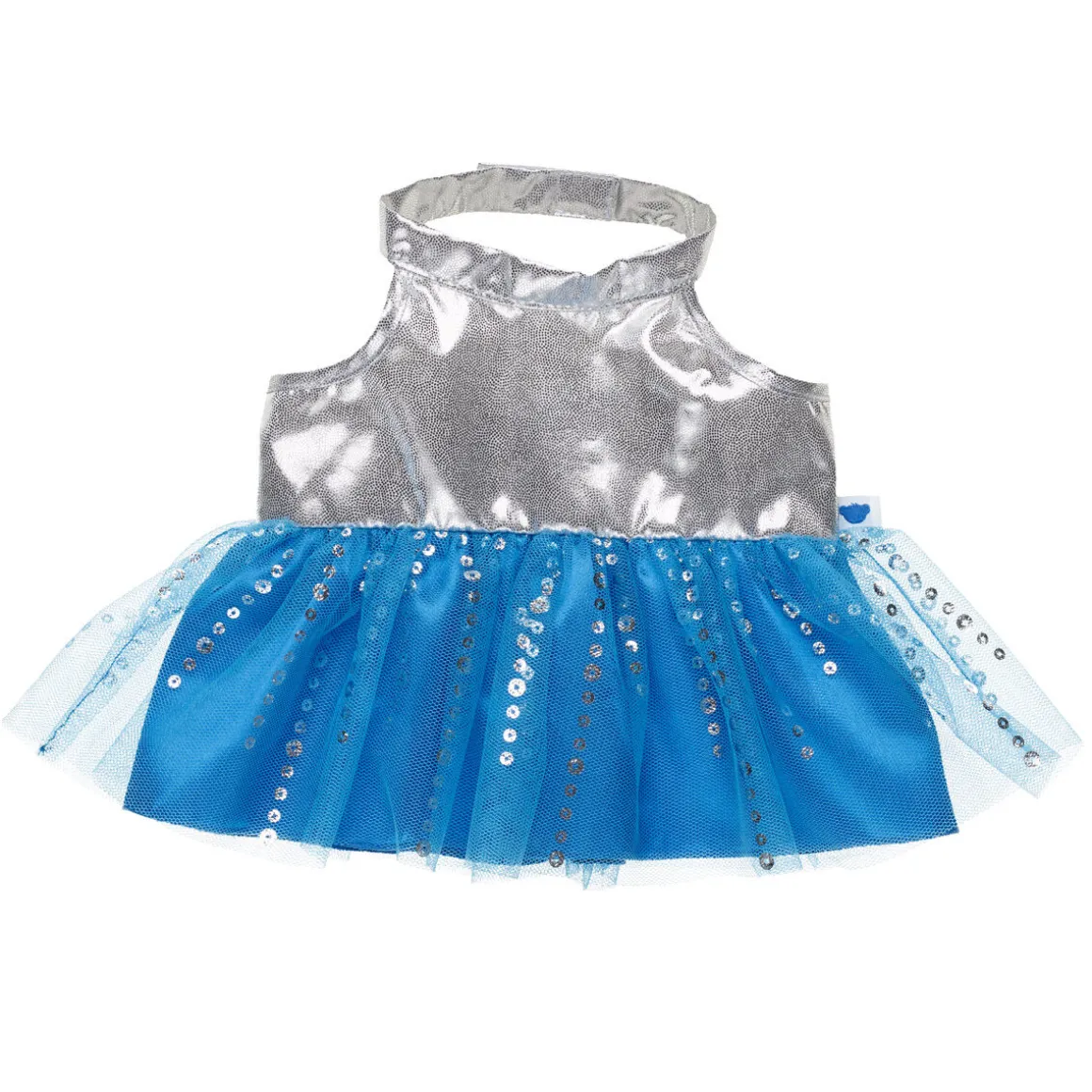 Silver and Blue Dress