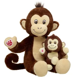 Smiley Monkey Stuffed Animal & Build-A-Bear Mini Beans® Gift Set