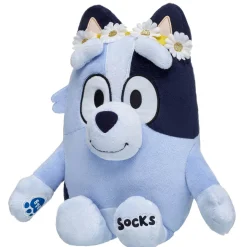 Socks Plush Puppy with Flower Crown