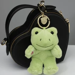 Spring Green Frog Plush Bag Charm