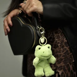 Spring Green Frog Plush Bag Charm