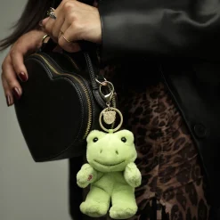 Spring Green Frog Plush Bag Charm