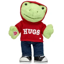 Spring Green Frog Stuffed Animal Hugs Gift Set