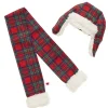 Tartan Hat and Scarf Set