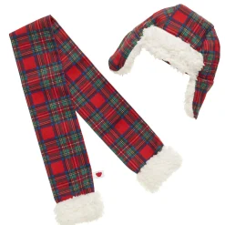Tartan Hat and Scarf Set