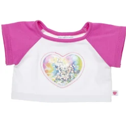 Tie-Dye Sequin Heart T-Shirt