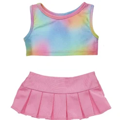 Tie-Dye Tank and Pink Skirt Set