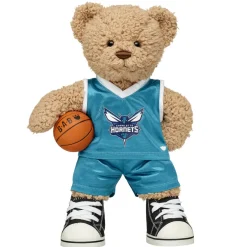 Timeless Teddy Bear Charlotte Hornets Basketball Gift Set