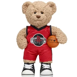 Timeless Teddy Bear Houston Rockets Basketball Gift Set