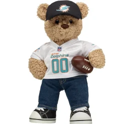 Timeless Teddy Bear Miami Dolphins™ Fan Hat and Football Gift Set
