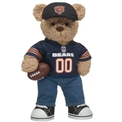 Timeless Teddy Chicago Bears™ Football Fan Hat and Football Gift Set