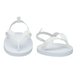 White Flip Flops