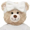 White Plush Bow Headwrap